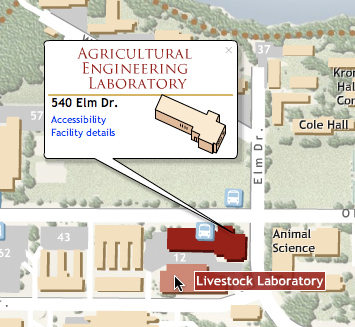 University of Wisconsin, Campus Map