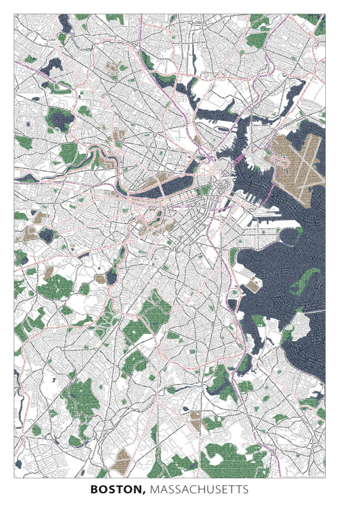 Boston 2nd ed. typographic map