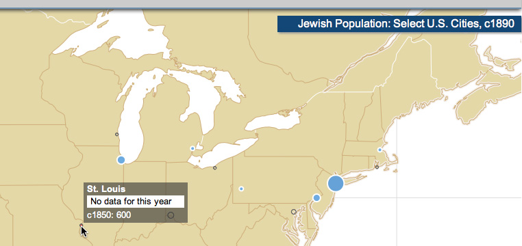 Gaps in time series data on a map